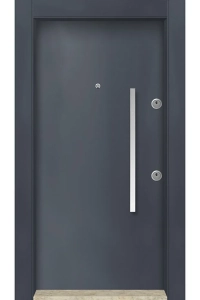 DORTURK ÇELİK KAPI SİSTEMLERİ Dış Iklim Kapısı, Yağmura Güneşe Dayanıklı Çelik Kapı Sol 5